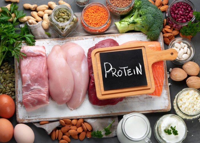 Nên bổ sung các loại thực phẩm giàu protein trong thực đơn giảm mỡ bụng